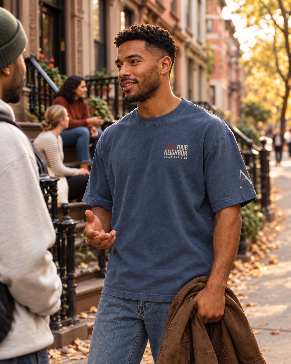LOVE YOUR NEIGHBOR — Oversized Faded Tee