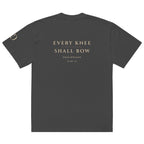 Every Knee oversized T-shirt in faded black, back view
