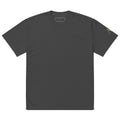 Every Knee oversized T-shirt in faded black, front view