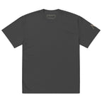 Every Knee oversized T-shirt in faded black, front view