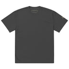 Every Tongue oversized T-shirt in faded black, front view