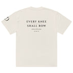 Every Knee oversized T-shirt in faded bone, back view